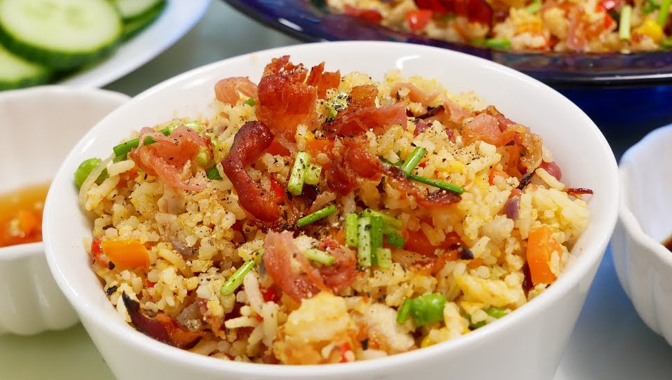 chicken vegetables fried rice