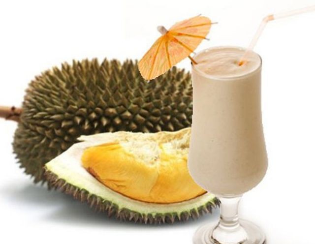 Durian avocado boba drink